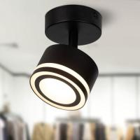 Светильник OL52 BK GX53 IP20 настенно-потолочный спот черн. Эра Б0059807