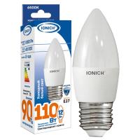 Лампа светодиодная C37 12Вт свеча 6500К E27 230В IONICH 1909