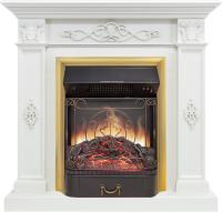 Royal Flame Каминокомплект Derby - Белый дуб с очагом Majestic FX M Brass