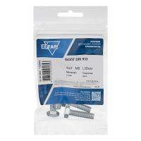 Болт с шестигранной головкой М8х30 DIN 933 кл. прочн. 8.8 оцинк. (пакет) (уп.4шт) Zitar 102970