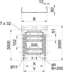 Лоток листовой перфорированный 600х60 L3050 нерж. сталь 0.9мм RKSM 660 VA4301 OBO 6047737