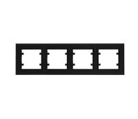Рамка четверная горизонтальная Karea черн. Makel 56054704