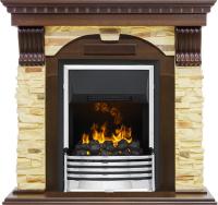 Dimplex Каминокомплект Dublin угловой - Темный дуб / Сланец с очагом Flagstaff