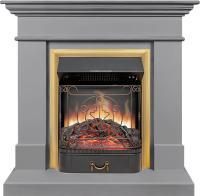 Royal Flame Каминокомплект California STD CRM (Разборный) - Санд грей с очагом Majestic FX Brass
