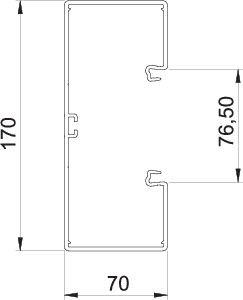 Кабель-канал 170х70 L2000 пластик GK70170RW бел. OBO 6274700