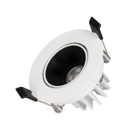 Светильник светодиодный MS-FORECAST-BUILT-TURN-R82-8W Warm3000 (WH-BK 32 deg 230В) IP20 металл Arlight 035448(1)