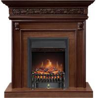 Royal Flame Каминокомплект Valletta - Темный дуб с очагом Fobos FX Black