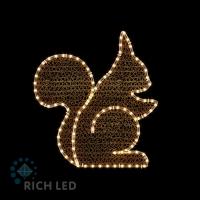 2Д Елочная игрушка Белка мини, 500х460 мм, Деколэйс, 24В Теплый белый