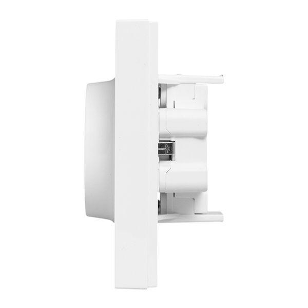 Розетка 2-м СП Эпика 16А с заземл. защ. шторки с рамкой механизм бел. EKF UP1-SOW-211