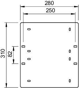 Пластина монтажная 310х280 GP 31 28 FT OBO 6357016