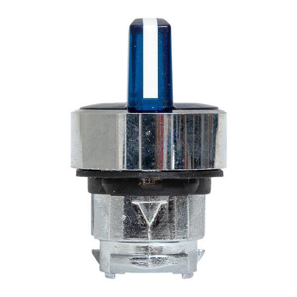 Механизм переключателя исполнительный ХB4 син. на 3 положения с фиксацией с подсветкой с короткой ручкой IP65 EKF XB4BD3FL-B-65