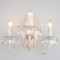 Бра Eurosvet 3305/3 белый с золотом/прозрачный хрусталь Strotsk