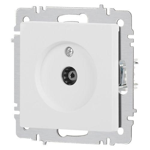 Розетка телевизионная одиночная TV СП Accent 6-301-01М IP20 бел. матов. Intro Б0063603