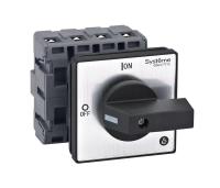 Выключатель-разъединитель 4п 63А IP20 с черн. рукоят. на дверцу 4 винтами SE MSD63420B