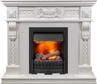 Dimplex Каминокомплект Corsica - Матовый белый (Ширина 1100) с очагом Danville Black FB2