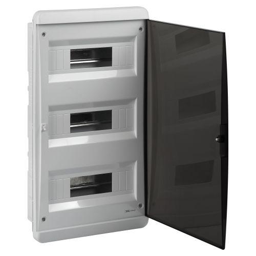 Корпус встраиваемый COMFORT ЩРВ-П-36 IP40 пластик. прозр. крышка бел. Эра Б0067241