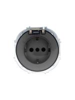 Розетка 1-м СП OSEN IP44 с заземл. с крышкой ПБТ механизм титан LEZARD 743-3788-123BIPCH