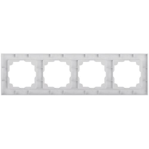Рамка 4-м СП Accent 6-504-01 бел. Intro Б0063757