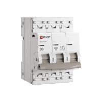 Выключатель автоматический модульный 3п D 3А 6кА ВА 47-63N PROxima EKF M636303D