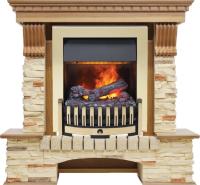 Dimplex Каминокомплект Pierre Luxe - Дуб / Сланец с очагом Danville Brass FB2