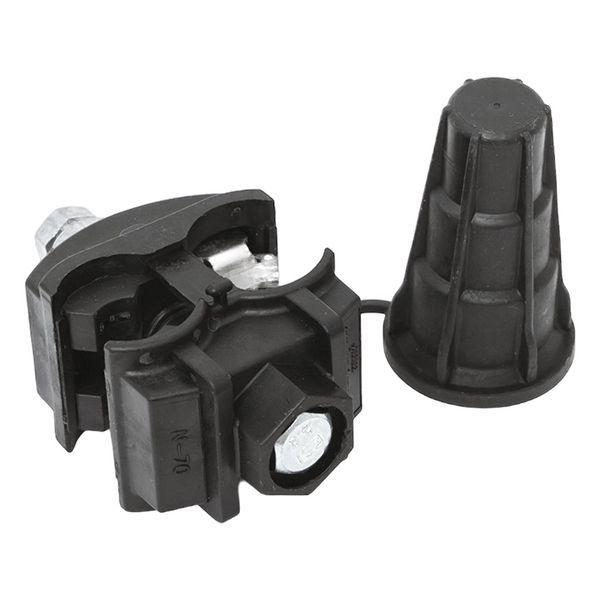 Зажим ответвительный прокалывающий N70 25-150/16-120кв.мм (голый провод/СИП) инд. упак. EKF n-70-r