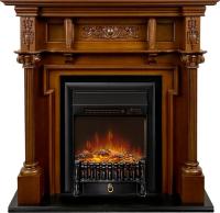 Royal Flame Каминокомплект Oxford - Орех с очагом Fobos FX M Black RC
