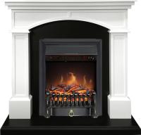 Royal Flame Каминокомплект Langford - Белый с черным с очагом Fobos FX Black