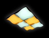 Накладной светильник Ambrella Light FP2356 WH 192W D720*480