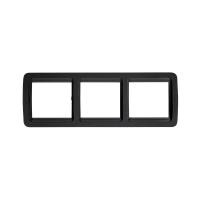 Рамка 3-м горизонтальная CLASSICO 2303HB черн. IN HOME 4690612061146