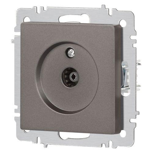 Розетка телевизионная одиночная TV СП Accent 6-301-09 IP20 титан Intro Б0063618