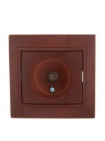 Розетка телевизионная оконечная TV Mira вишня LEZARD 701-0601-130