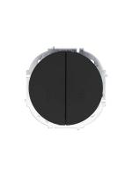 Выключатель проходной 2-кл. СП OSEN 10А IP20 механизм черн. бархат LEZARD 743-4288-106