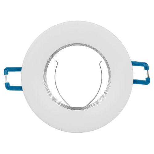 Светильник алюминиевый KL107 WH/SL MR16 GU5.3 встраив. бел. серебро Эра Б0061096