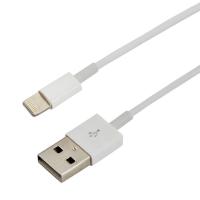 Кабель USB-A – Lightning для Apple, 2,4А, 1м, ПВХ, белый REXANT