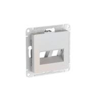 Накладка двойная AtlasDesign для информационных функций типа Keystone жемчуж. SE ATN000490