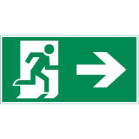 Знак "ФИГУРА / СТРЕЛКА ВПРАВО" 240х120мм для аварийно-эвакуационного светильника IP65 VARTON V5-EM03-60.003.114