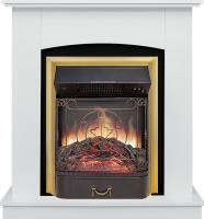 Royal Flame Каминокомплект Barcelona SFT (Разборный) - Белый с очагом Majestic FX M Brass
