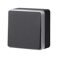 Выключатель Werkel W5012034 черный с серебром