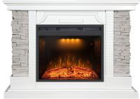 Royal Flame Каминокомплект Avignon - Белый / Сланец серый с очагом Emerald 23