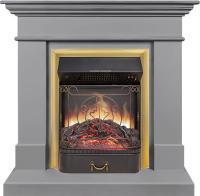 Royal Flame Каминокомплект California STD CRM (Разборный) - Санд грей с очагом Majestic FX M Brass