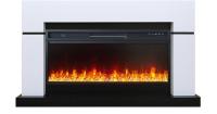 Royal Flame Каминокомплект Lindos V42 SFT (Разборный) - Белый с черным (Ширина 1470мм) с очагом Vision 42 LED