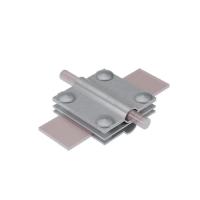 Соединитель заземляющий 4SZ-D5-12-D10-20-B40 HD для прутка d5-12мм стержня d10-20мм полосы до 40мм с 4 пластинами сталь гор. оцинк. КМ MA0348