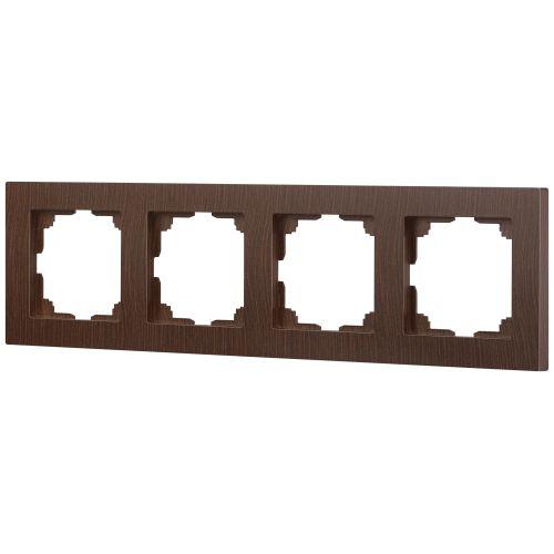 Рамка 4-м СП Accent 6-504-10 венге Intro Б0063715