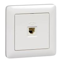 Розетка телефонная СП Хит RJ11 1А 160В бел. SE RT-4S3-B