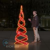 Спиральная елка, 210*80 см, 24В
