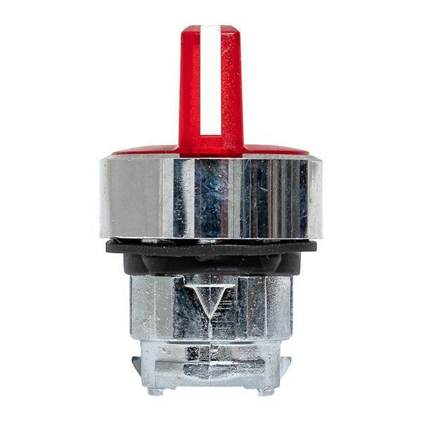 Механизм переключателя исполнительный ХB4 красн. на 3 положения возвратный без фиксации с подсветкой с короткой ручк IP65 EKF XB4BD3L-R-65