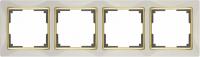 Рамка Werkel WL03-Frame-04-ivory-GD (слоновая кость/золото)