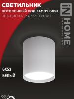 Светильник НПБ-ЦИЛИНДР-GX53 TBM-WH 80х90мм потолочн. бел. IN HOME 4690612056418