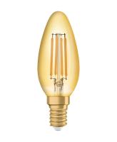 Лампа светодиодная филаментная Vintage 1906 LED CL B FIL GOLD 35 non-dim 4W/825 4Вт тепл. бел. E14 (замена 35Вт) зол. OSRAM 4058075293434
