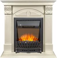 Royal Flame Каминокомплект Dublin (деревянный) RUSTIC (Разборный) - Слоновая кость с очагом Aspen Black